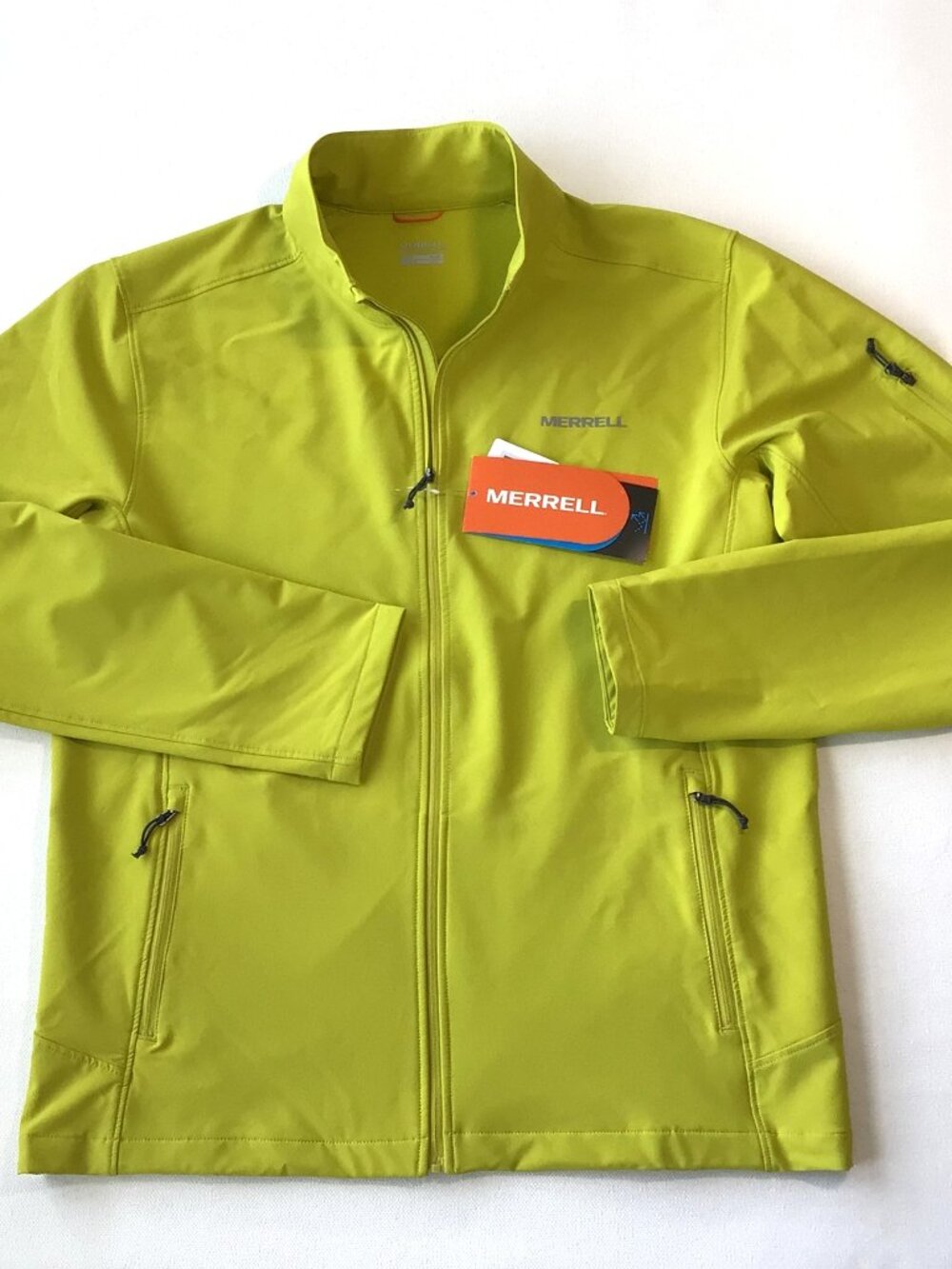 Merrell Jacket Full Zip Yellow Men's Medium Lightweight NWT